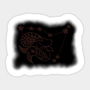 zodiac sign capricorn Sticker